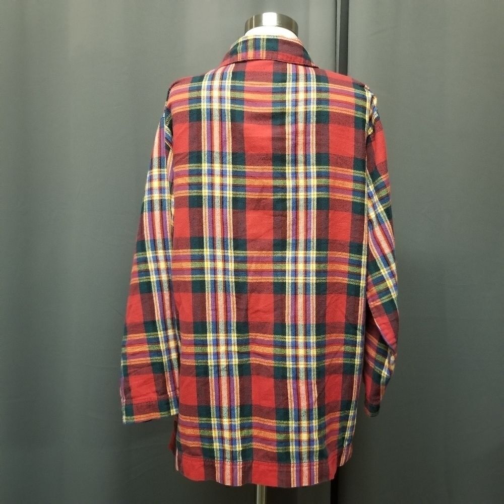 The Disney Store Mickey Mouse Plaid Soft Flannel Sleep Night Button Shirt Sm - Picture 4 of 6